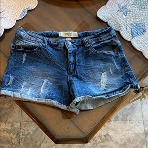 Charlotte Russe denim jean short, like new, size 8